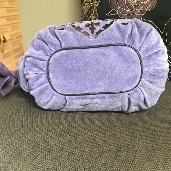 Juicy Couture vintage purple velvet hobo satchel yummy! - Picture 8 of 16